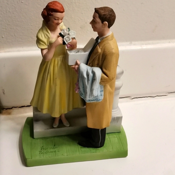 Norman Rockwell Other - NORMAN ROCKWELL THE FIRST PROM FIGURINES